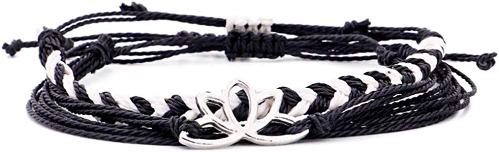 Softones VSCO String Wave Bracelets for Women Girls Handmade Colorful Waterproof Adjustable Braided Beach Bracelet Set for Women - Image 4